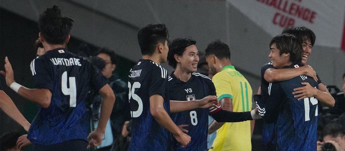 ◤International Friendly◢ Junya Ito assists twice as Japan came from behind to defeat Brazil in a surprise 3-2 win..