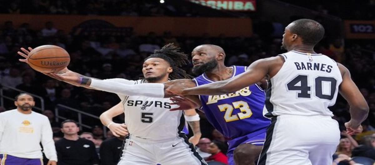 Doncic's 35 points weren't enough to save the Spurs from defeating the Lakers 132-119.
