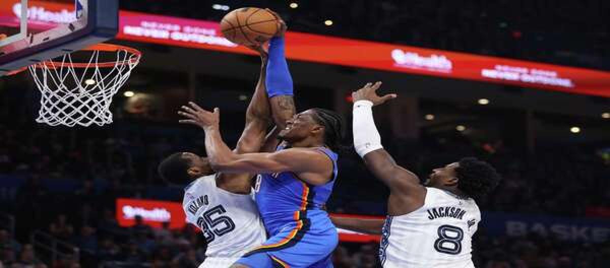 Shai Gilgeous-Alexander scored 31 points as the Thunder defeated the Grizzlies 119-103.
