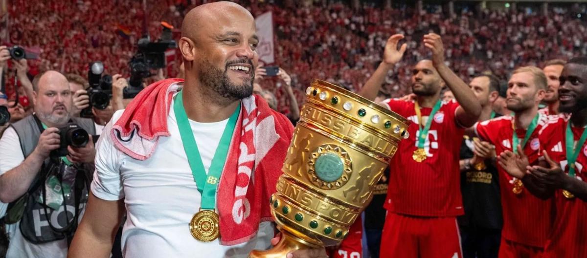 Bayern Munich wins the German Cup; Kompany emphasizes the importance of starting from scratch.