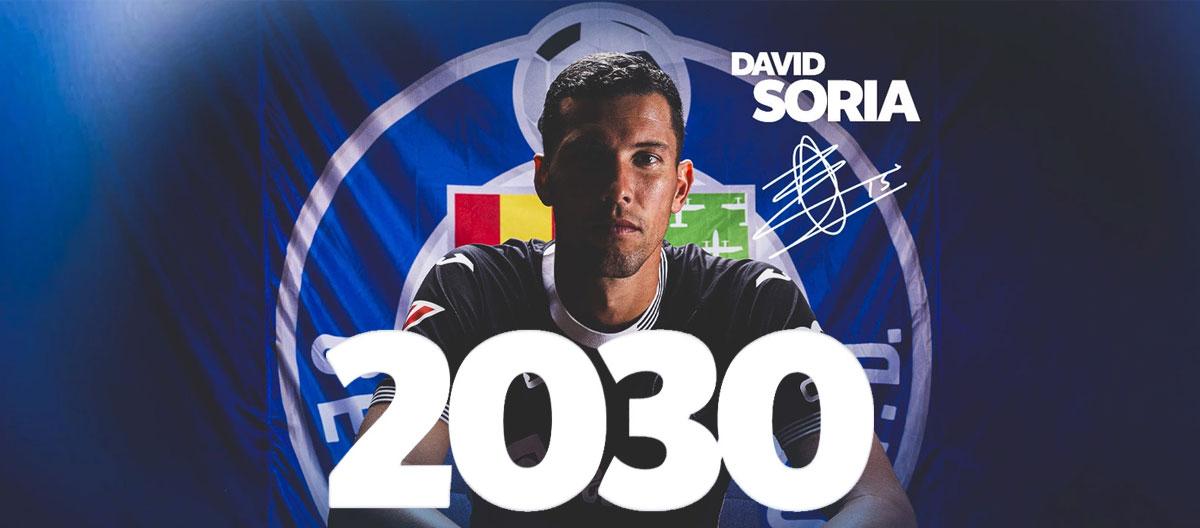 Getafe completes contract extension with legendary goalkeeper David Soria..