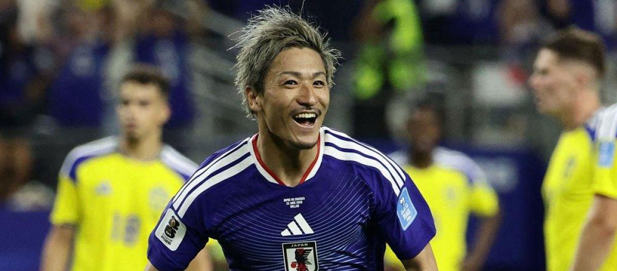 ◤FIFA World Cup in United States, Canada and Mexico◢ Daizen Maeda scored as Japan and Sweden settle on a 1-1 draw..