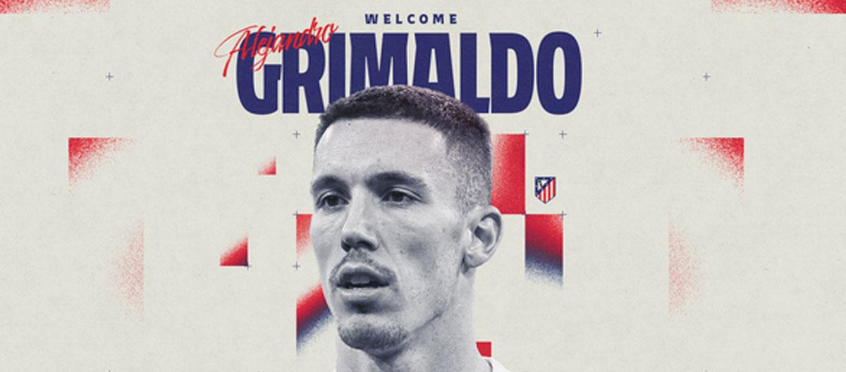 Atlético Madrid officially announce the signing of Bayer Leverkusen's Spain international left wing-back Alejandro Grimaldo..