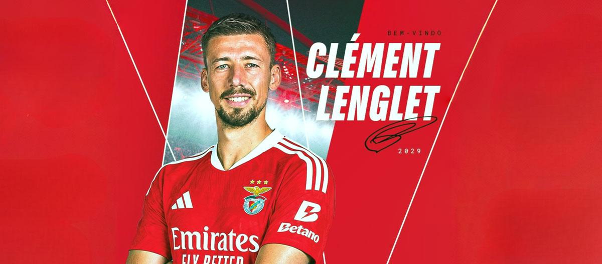Benfica officially announce the signing of Atlético Madrid's France international center-back Clément Lenglet..