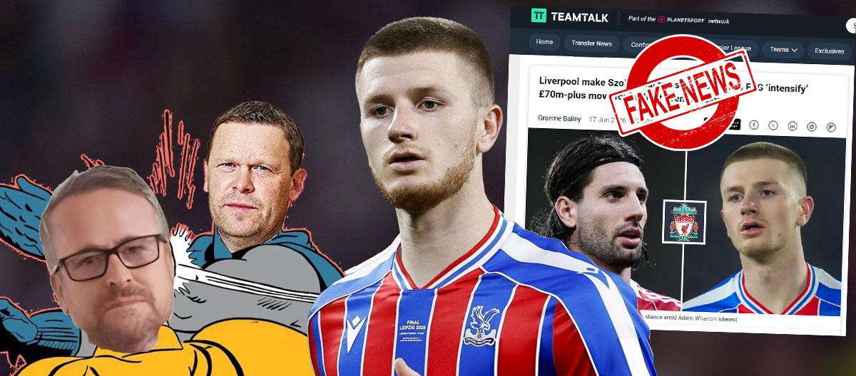 Team correspondent slammed fake news claiming that "Liverpool have decided to sell Dominik Szoboszlai and used the proceeds to sign Adam Wharton"..