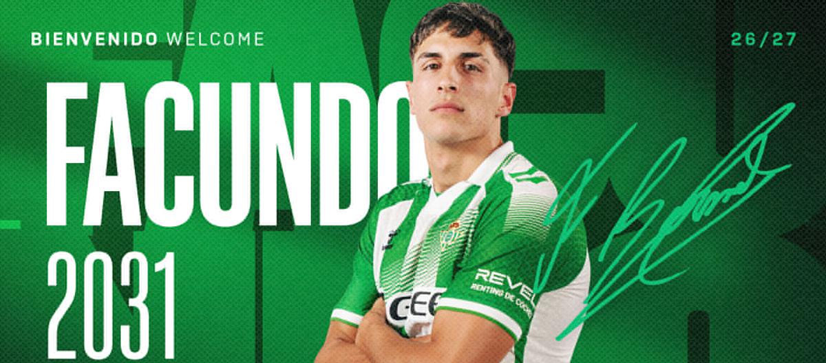 Real Betis officially announce the signing of Fluminense's Uruguay international defensive midfielder Facundo Bernal..