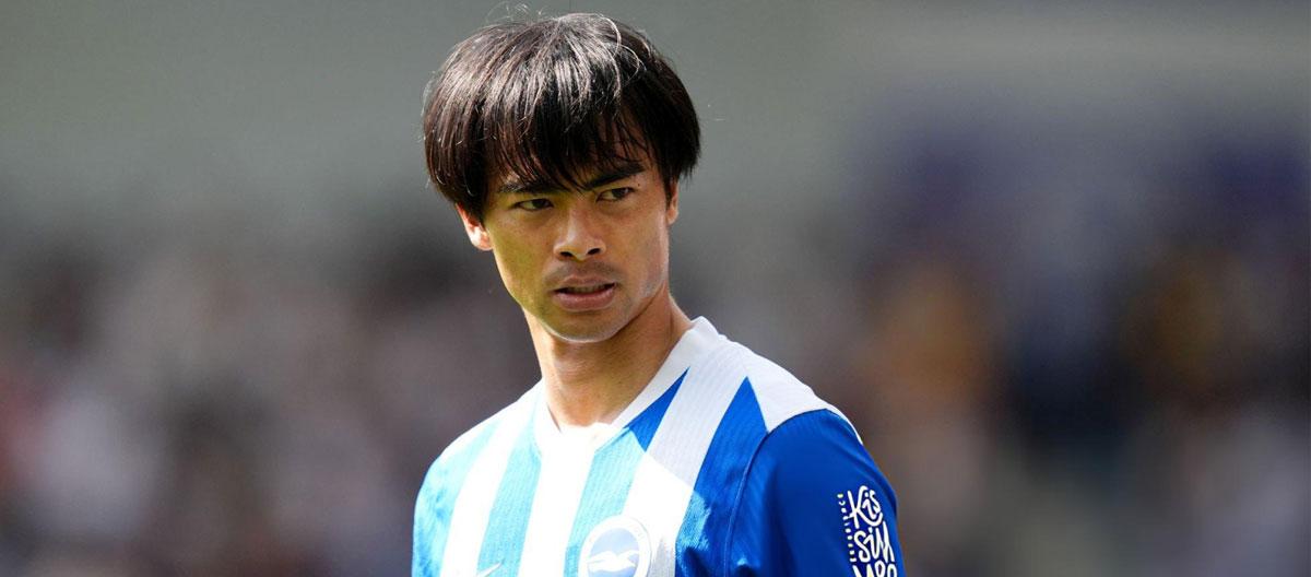 Brighton player Kaoru Mitoma accidentally hit and injured a female cyclist with his car..