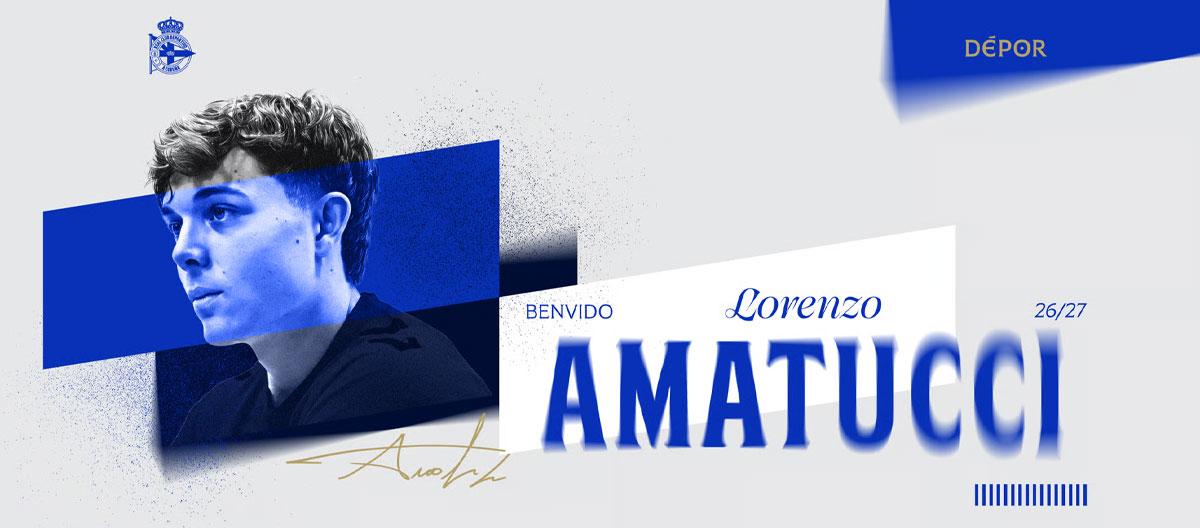 Deportivo de A Coruña officially announce the signing of Fiorentina defensive midfielder Lorenzo Amatucci..