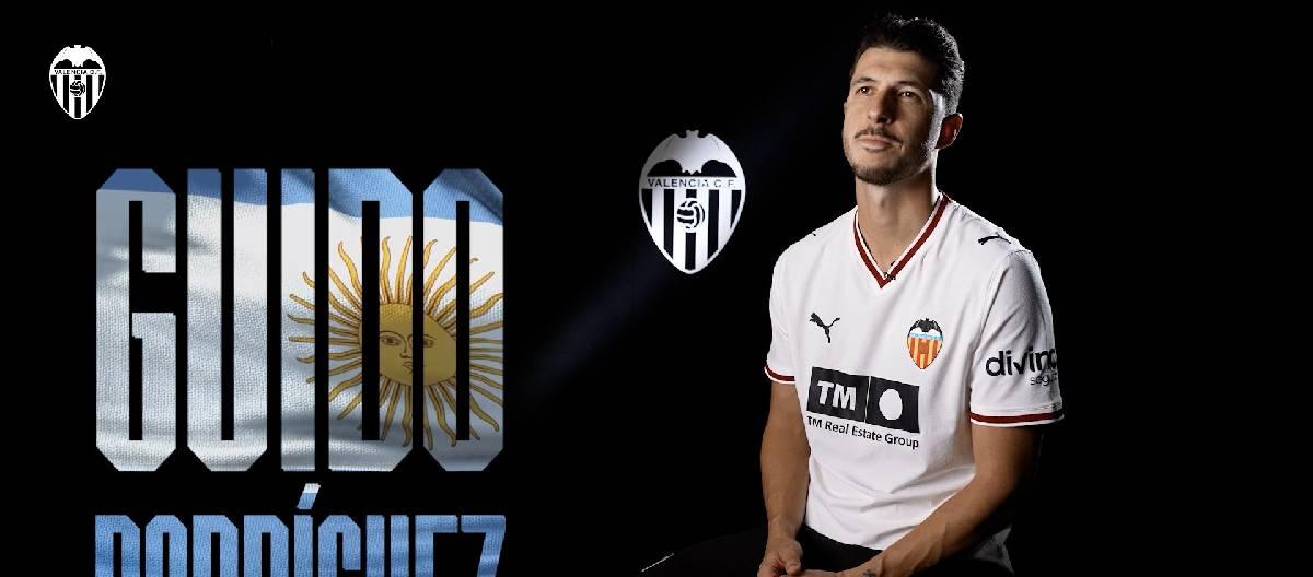 Guido Rodriguez: I am delighted to wear the Valencia jersey again; the club has placed tremendous trust and recognition in me.
