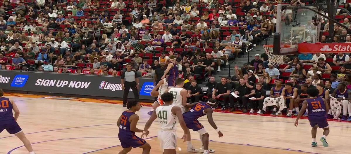 2026 NBA Summer League: Marouach scores 21 points and 10 rebounds as Suns come back from behind to defeat Bucks 95-88.