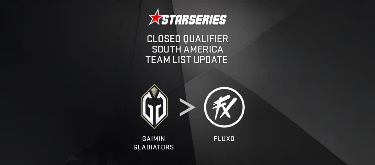 Counter Strike 2: Fluxo to replace Gaimin Gladiators at the StarLadder Fall South America Closed Qualifers..