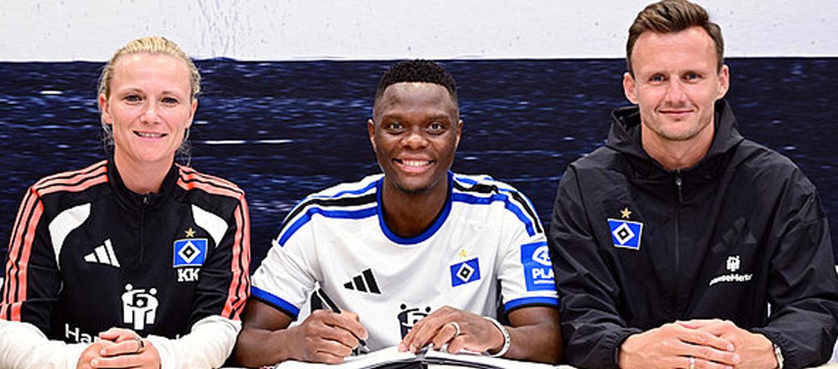 Leicester City's Zambia international center forward Patson Daka officially joins Hamburg on a free transfer..