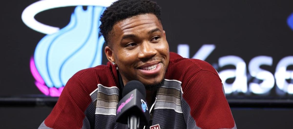 Giannis Antetokounmpo, still adjusting to the new environment, said he would give his all for the Miami Heat.
