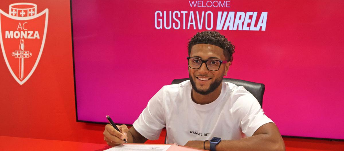 Monza officially announce the signing of Benfica's Portugal U21s international striker Gustavo Varela..