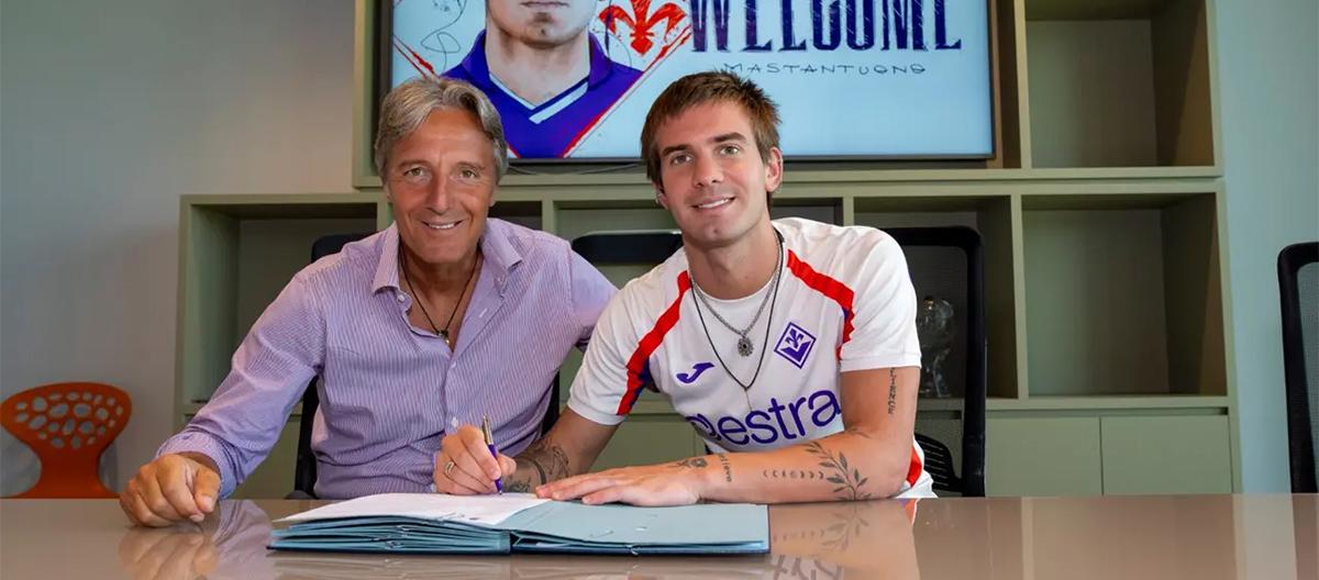 Real Madrid youngster Mastantono has joined Fiorentina on loan; the contract does not include a buy-out clause.