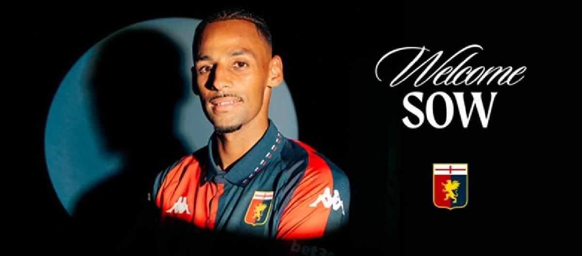 Genoa officially announced the signing of Djibril Sow, and the player has officially joined the team.