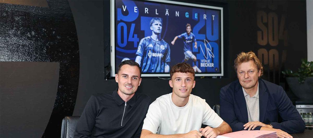 Schalke 04 completes contract extension with Germany U21s international left wing-back Vitalie Becker..