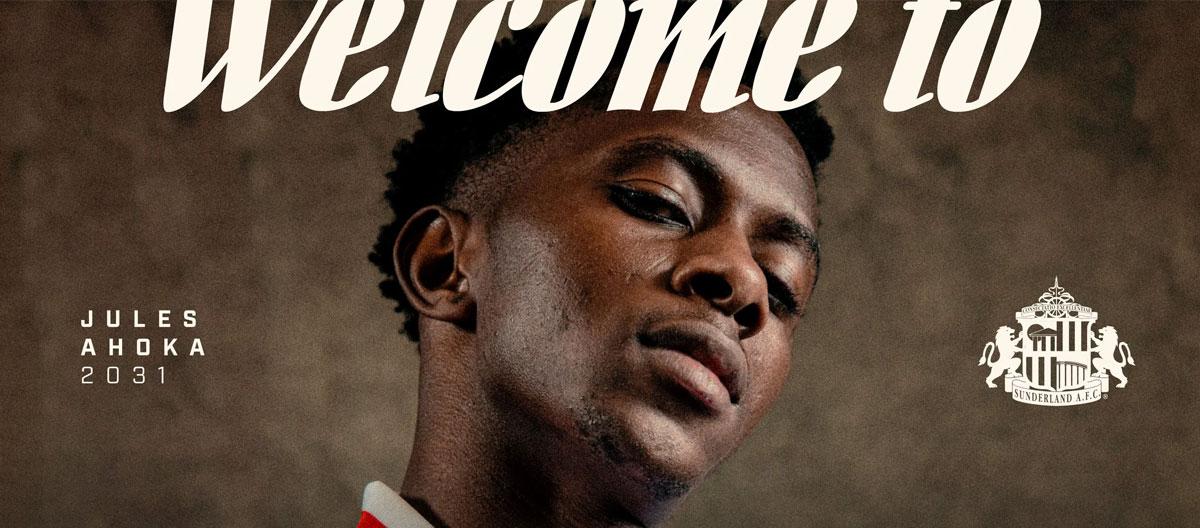Sunderland officially announce the signing of  Royal Antwerp's Democratic Republic of Congo wonderkid Jules Ahoka..