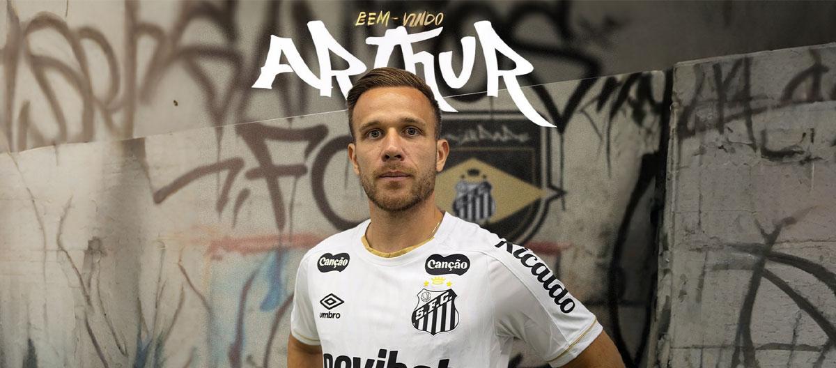Former Barcelona defensive midfielder Arthur Melo officially joins Santos as a free agent..