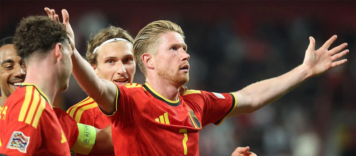 UEFA Nations League – De Bruyne scores twice as Belgium easily defeats Türkiye 3-0 at home.
