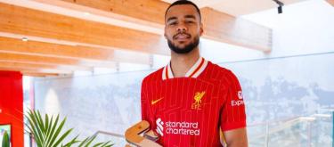 Cody Giacomo wins Liverpool's Player of the Month award for the first time
