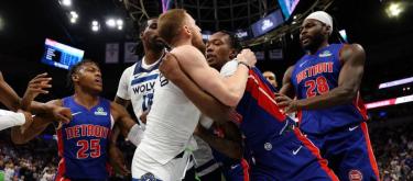 NBA宣布了底特律活塞队和明尼苏达森林狼队的处罚