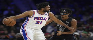 Embiid will undergo left knee surgery and will be out for the season. The 76ers' prospects are bleak.
