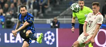 欧冠联赛——2比2战平拜仁慕尼黑　国际米兰晋级半决赛