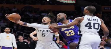 东契奇空砍35分仍难救主 马刺以132-119战胜湖人