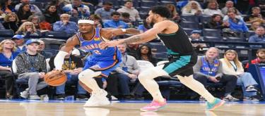 Shai Gilgeous-Alexander contributed 30 points as the Thunder defeated the Trail Blazers 124-95.