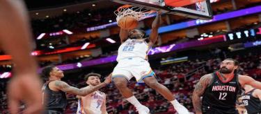 Shai Gilgeous-Alexander scored 20 points in a losing effort as the Thunder defeated the Rockets 111-91.