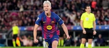 Flick believes Olmo's progress has been remarkable, contributing significantly to Barcelona's victory.