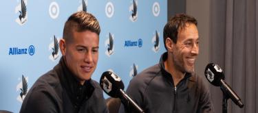 Colombian international James Rodriguez has joined Minnesota United as a free agent and will wear the number 10 jersey.