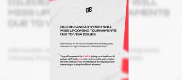 因签证问题，BetBoom选手d1Lede和ArtFr0st无缘出战三项欧洲赛事