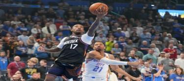 Buye scored 27 points and Reye 20, as the Suns defeated the Thunder 135-103.