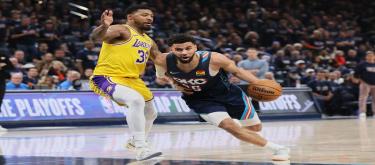 Ajay Mitchell shines in the playoffs as the Thunder easily defeat the Lakers.