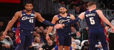Mitchell's 43 points shone as the Cavaliers defeated the Pistons 112-103.