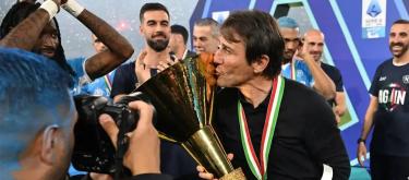 Napoli manager Antonio Conte will leave this summer, with Maurizio Sarri potentially becoming his successor.