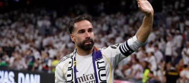 Real Madrid's legendary captain Dani Carvajal bids farewell to the Bernabéu.