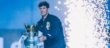 Manchester City defender John Stones delivered a heartfelt farewell message during a bus parade.