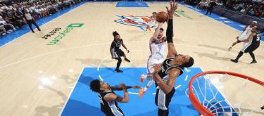 Shai Gilgeous-Alexander's 32 points secured a 127-114 victory for the Thunder over the Spurs, giving them a 3-2 series lead.