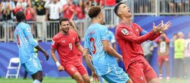 ◤FIFA World Cup in United States, Canada and Mexico◢ Cristiano Ronaldo misfire as Portugal were shockingly forced into a 1-1 draw by the Democratic Republic of Congo..