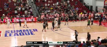 2026年NBA夏联：R.J.戴维斯砍20分 马刺以90-80力克雄鹿