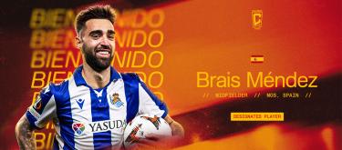 Columbus Crew officially announce the signing of Real Sociedad's Spain international attacking midfielder Brais Méndez..