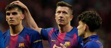 Gerard Martin was saddened by Lewandowski's departure from Barcelona.