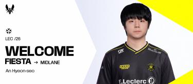 英雄联盟：原BNK FEARX青训队中单安炫瑞（ID：FIESTA）加盟Vitality..