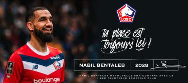Lille completes contract extension with Algeria international midfielder Nabil Bentaleb..