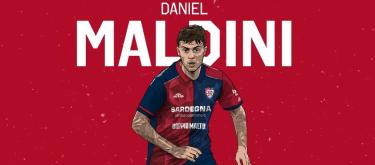 Atalanta's Italy international attacking midfielder Daniel Maldini officially joins Cagliari on loan..