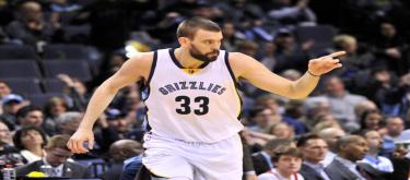 Grizzlies' all-time top five rebounders: Marc Gasol tops the list with 5,942 rebounds.