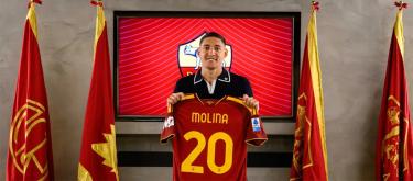 Atletico Madrid right-back Molina has officially joined Roma on a four-year contract.